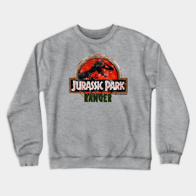 Jurassic Ranger - Trex Dinosaur Park Crewneck Sweatshirt by Jurassic Merch